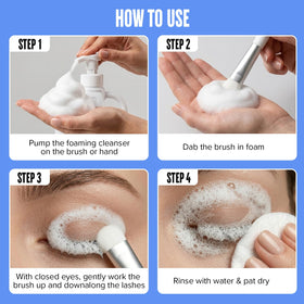STACY LASH gluten-free formula label highlights gentle cleansing