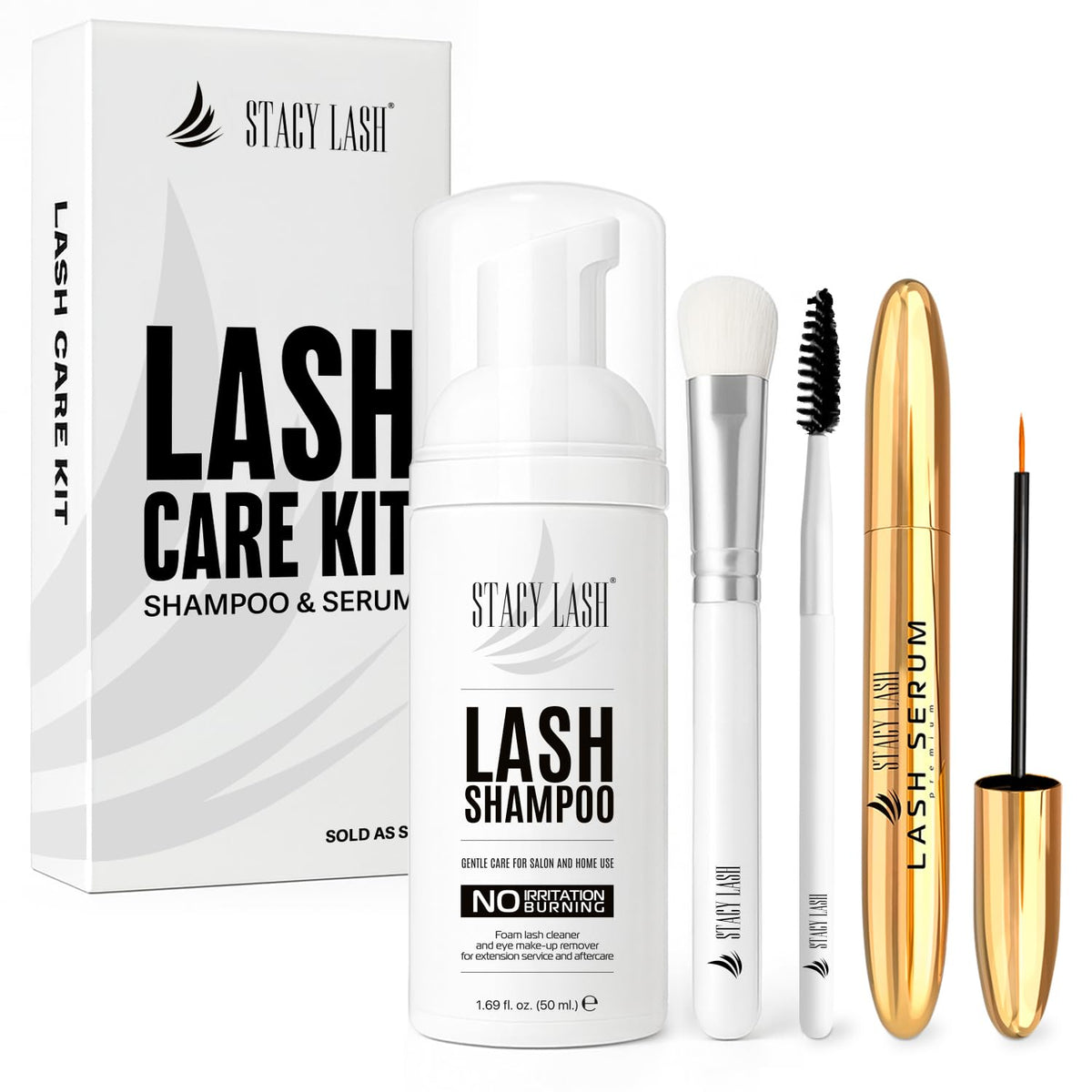 STACY LASH shampoo-foam-cleanser for gentle lash cleansing and extensions care