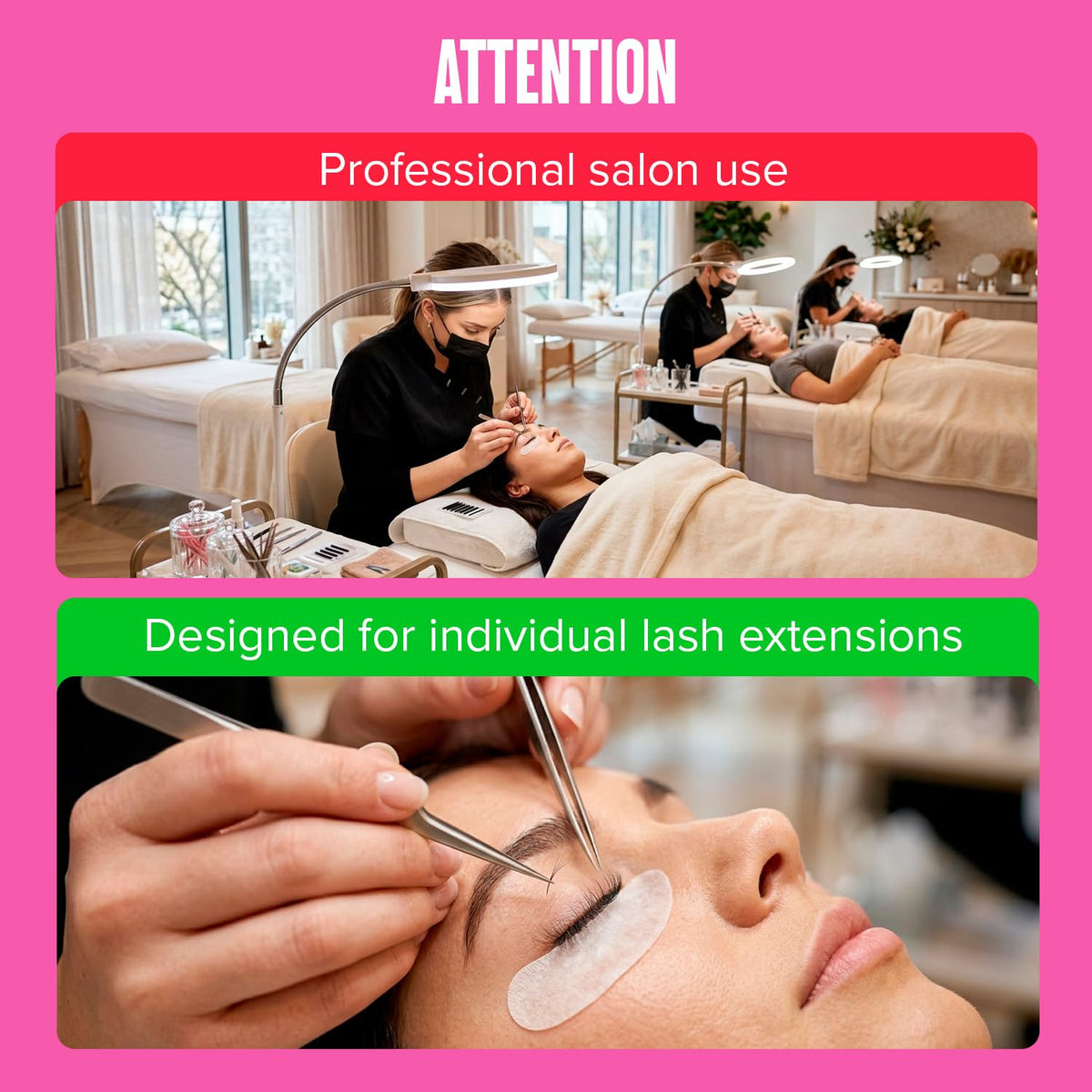 STACY LASH Super Booster compatible with any eyelash adhesive for versatile use.