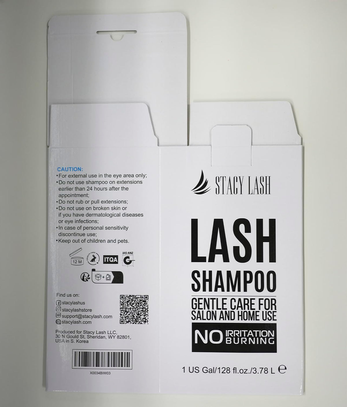 STACY LASH vegan cruelty-free bottle label