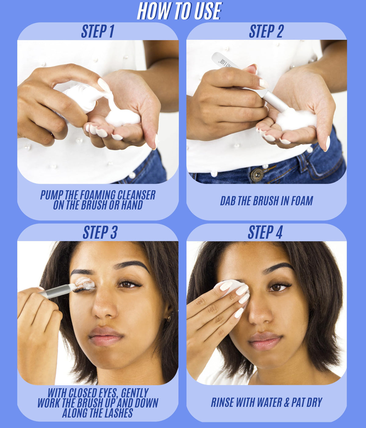 STACY LASH vegan-formula badge indicating safe plant-based care