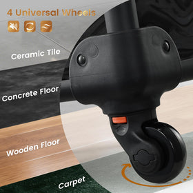 Stagiant 360-degree swivel wheels ensure smooth, silent movement.