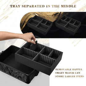 Stagiant Alpine Black durable aluminum frame supporting tools during travel.