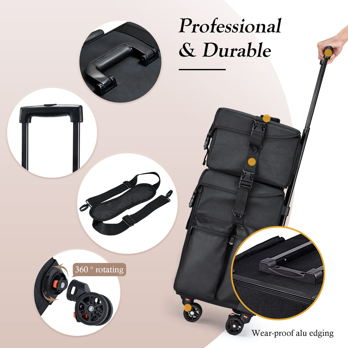 Stagiant case uses durable 1680D nylon for long-lasting performance.