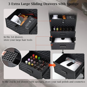 Stagiant multi-function case with expandable trays keeps tools organized.