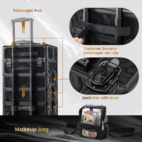 Stagiant professional makeup artist case ready for salons and events.
