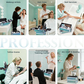 Stagiant professional makeup case suitable for nail artists and hairstylists.