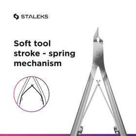 STALEKS PRO cuticle nippers SMART 10 high-alloy stainless steel resists corrosion