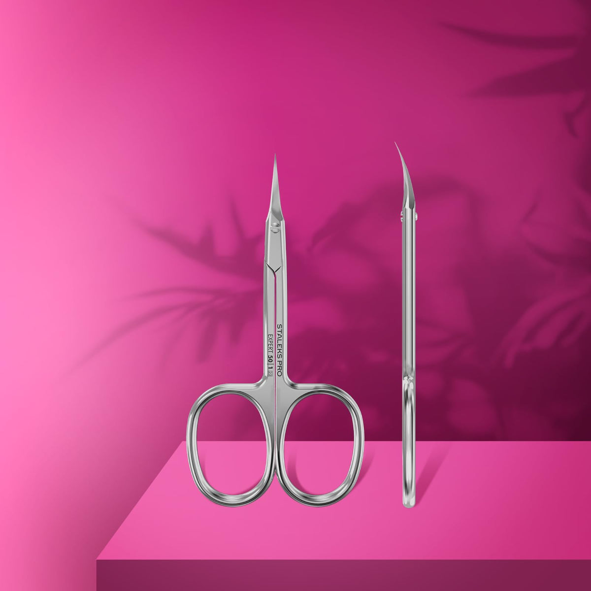 Staleks Pro Expert 50 Type 1 in-use trim shows delicate cuticle access.