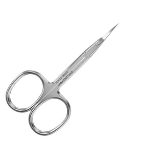 Staleks Pro EXPERT 11 left-handed scissors with ergonomic grip for precise cuticle work.