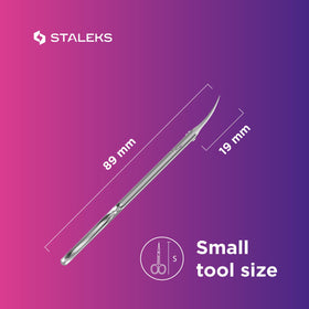 Professional tool designed for left-handed nail care professionals.