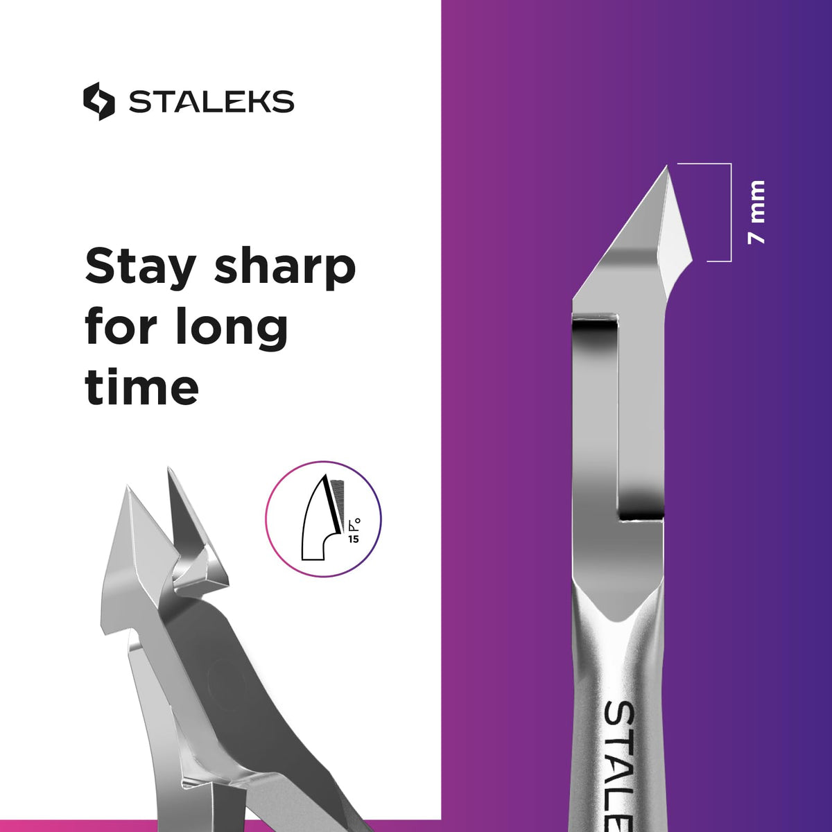 Staleks Pro Smart 30 stainless steel construction offers lasting durability.