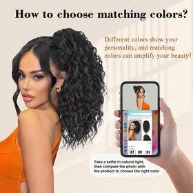 Stamped Glorious color tips in Medium Brown Auburn for realistic shade matching.
