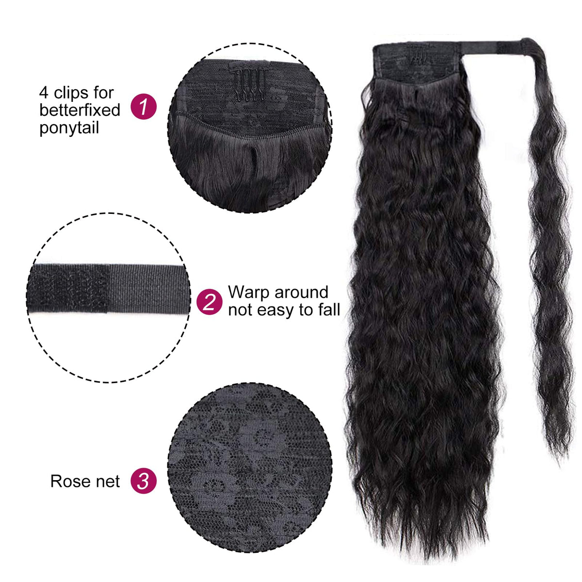 Stamped Glorious high-temperature silk texture adds fluffy, three-dimensional volume.