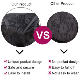 Stamped Glorious 22in ponytail length for versatile looks.