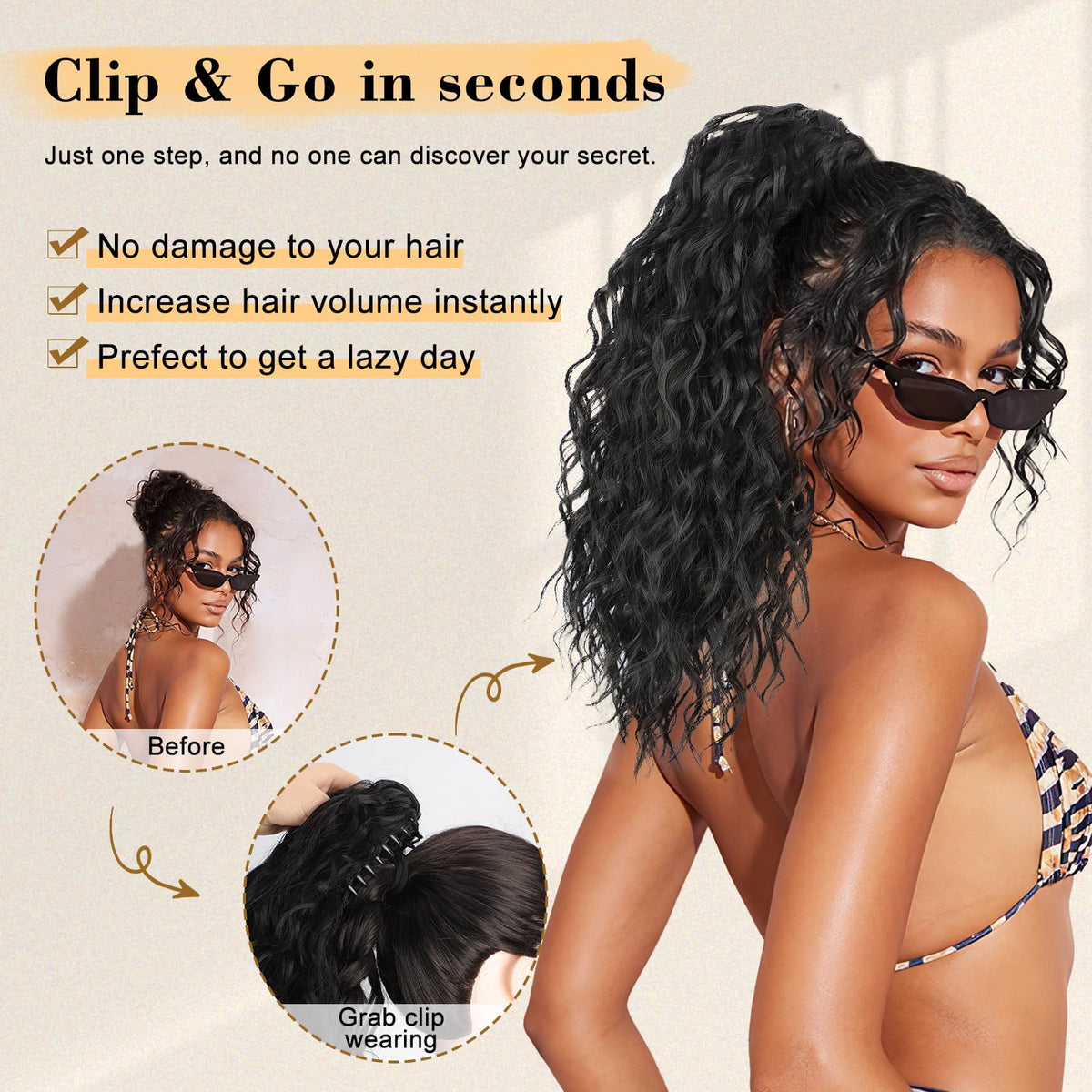 Stamped Glorious upgraded claw-clip ensures secure, slip-resistant hold.