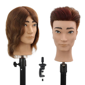 Stancia barber mannequin head male for realistic haircut practice.