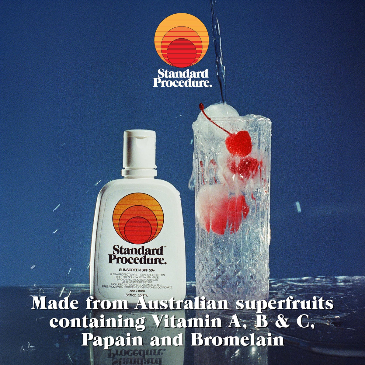 Standard Procedure with Australian superfruits for nourishing skin support.