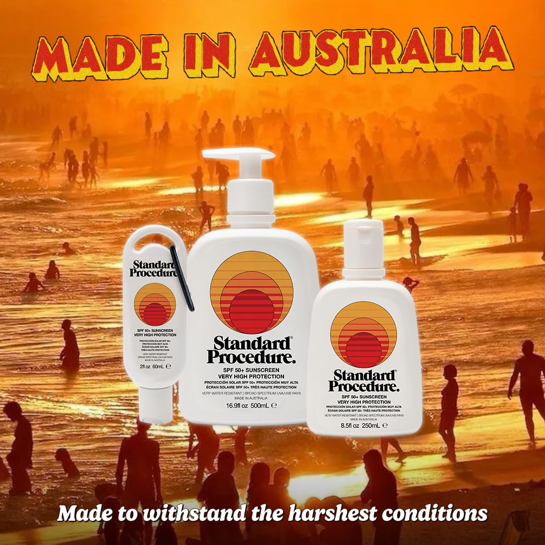 Standard Procedure SPF 50+ ideal for whole family use on sunny days.