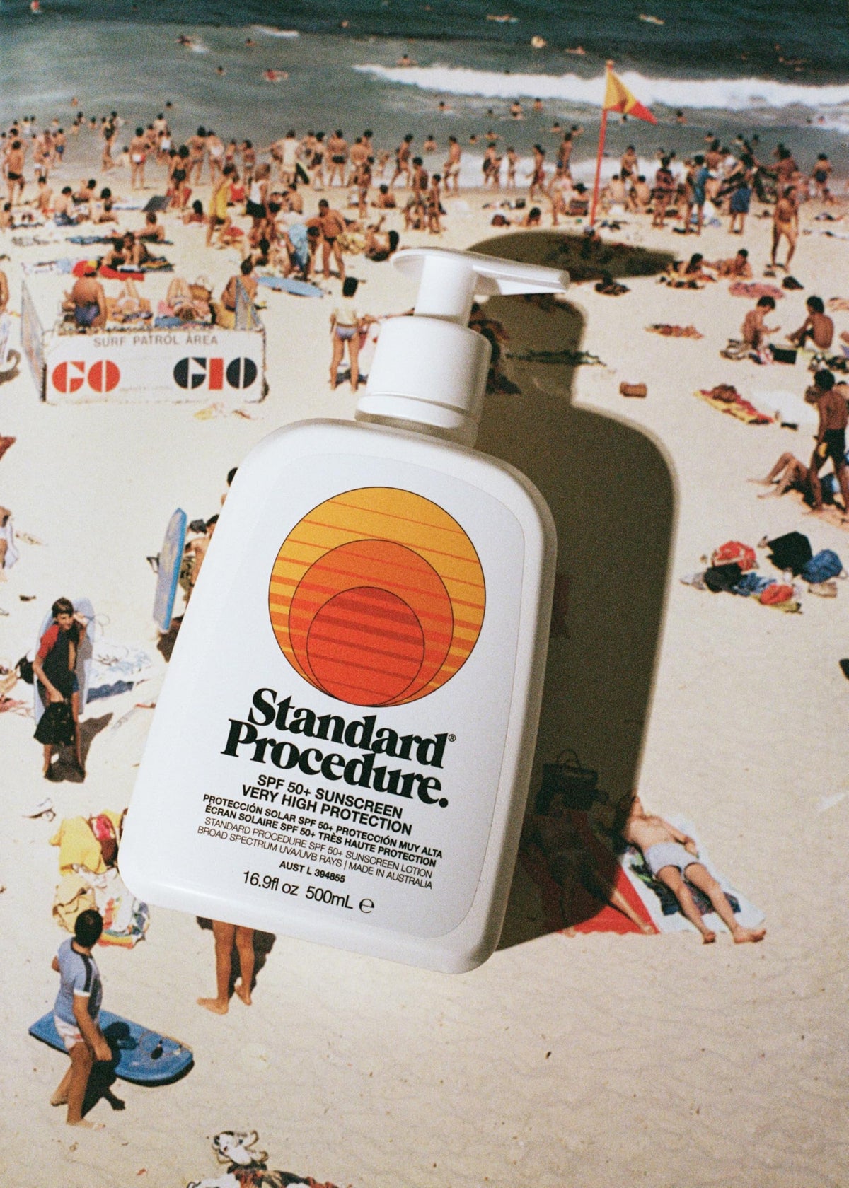 Standard Procedure SPF 50+ sunscreen remains effective up to four hours during activity.