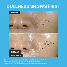 Standard Seoul Barrier Glass Gel Moisturizer application swirl spreads across skin for quick hydration.