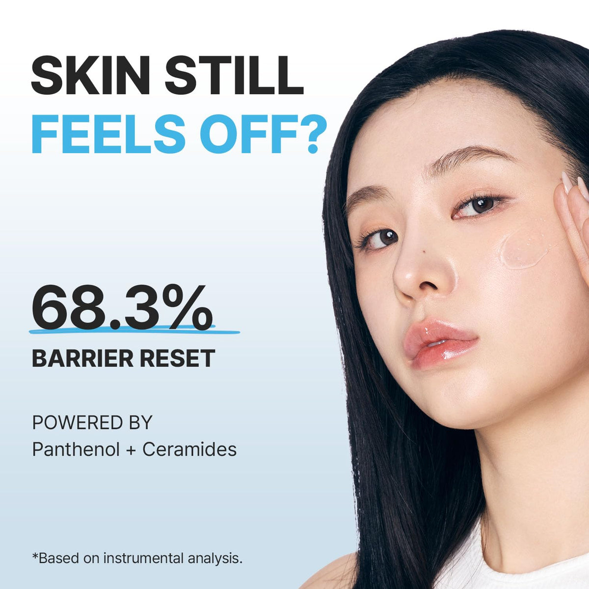Standard Seoul Barrier Glass Gel Moisturizer texture close-up reveals a clear gel ready for absorption.