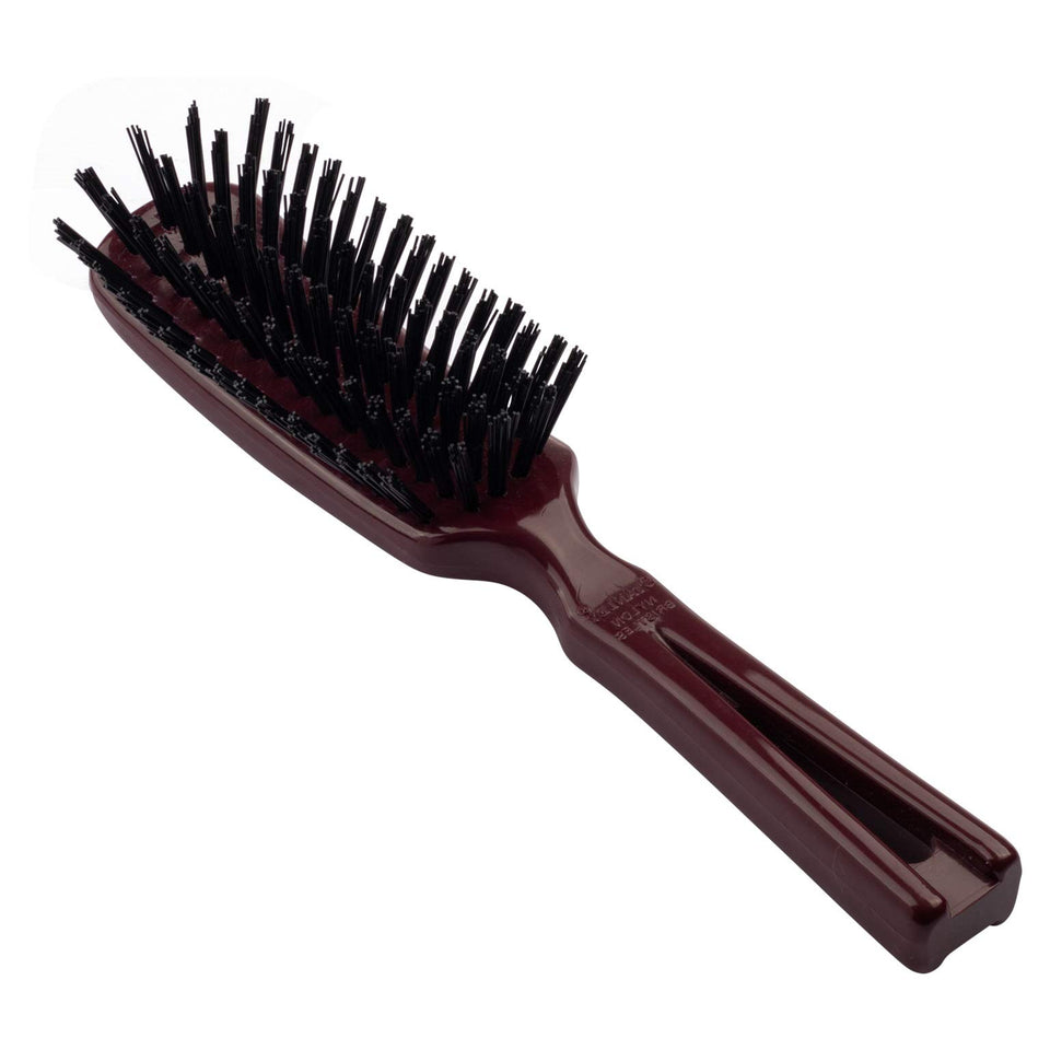 STANLEY Commander hairbrush detangling wet or dry hair with firm nylon bristles.