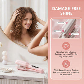 STANSOM negative ion technology helps reduce frizz and add shine