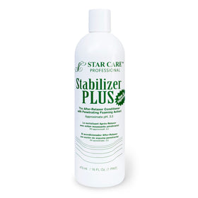 STAR CARE Stabilizer Plus bottle shows after-relaxer conditioning for smoother hair.