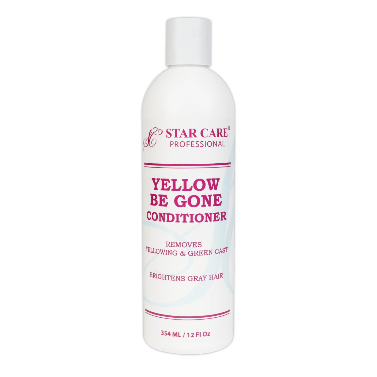 STAR CARE Yellow Be Gone bottle pour shows even brass-neutralizing application