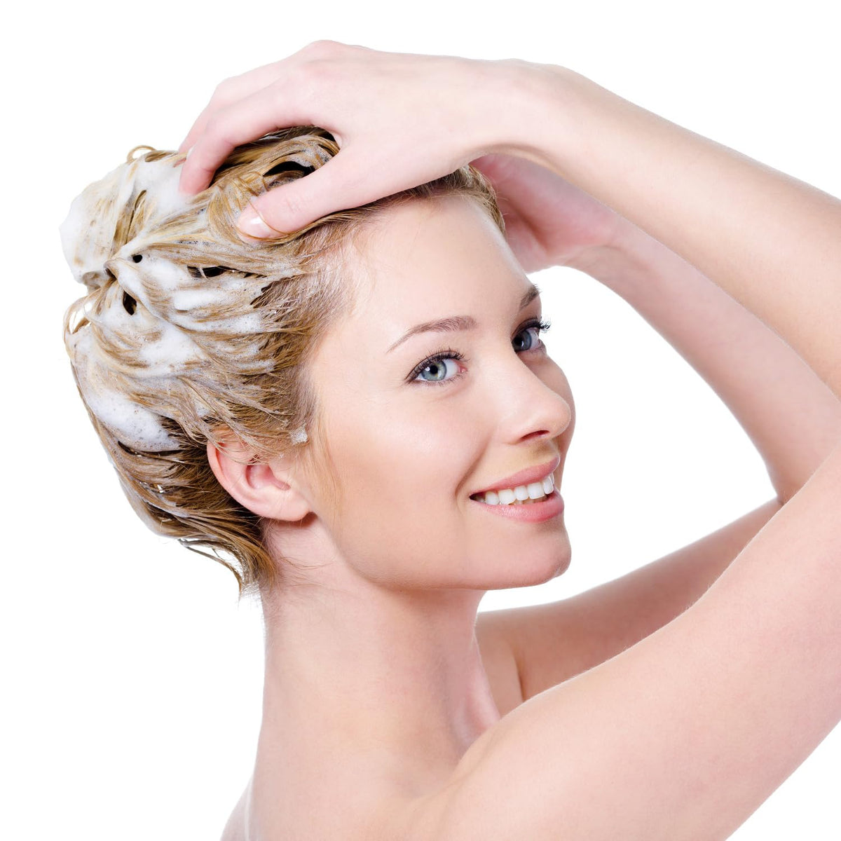 STAR CARE Yellow Be Gone Shampoo on gray hair for enhanced cool shimmer