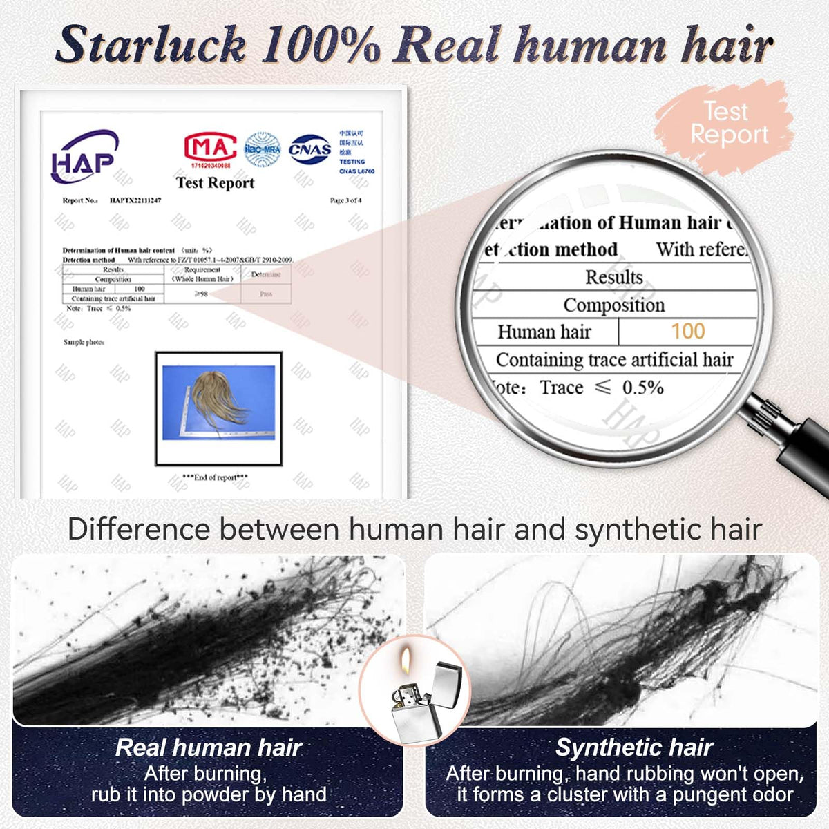 Starluck ash blonde shade blends with greys for seamless color match