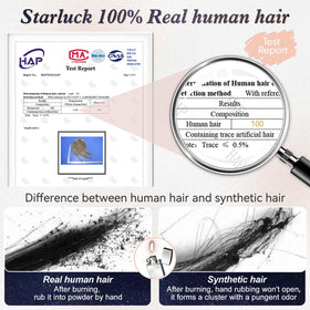 Starluck ash blonde shade blends with greys for seamless color match