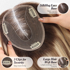 Starluck SilkHug 60g hair density detail showing natural fullness