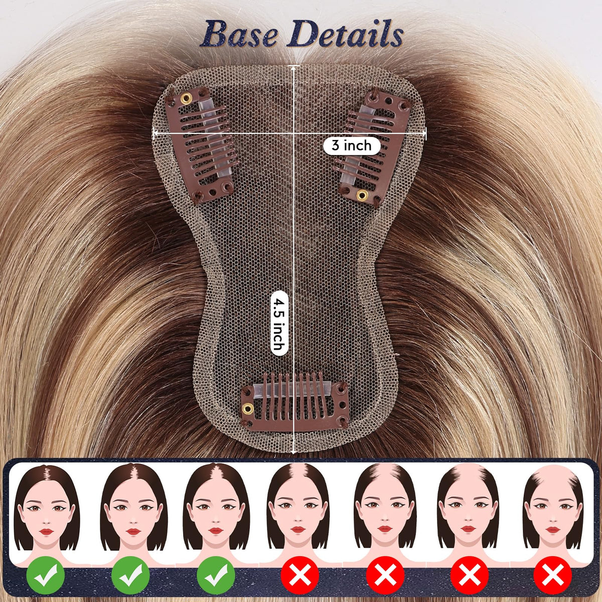 Starluck hand-tied ventilation enables natural movement of hair strands