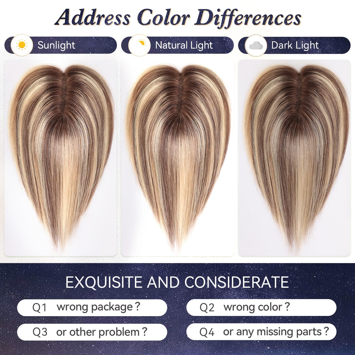 Starluck 10-inch topper styled down for versatile everyday looks
