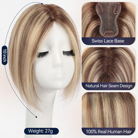 Starluck Swiss lace base 3x4.5 inch blends with scalp for invisibility