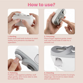 StarLume nail catcher keeps clippings contained for a mess-free routine