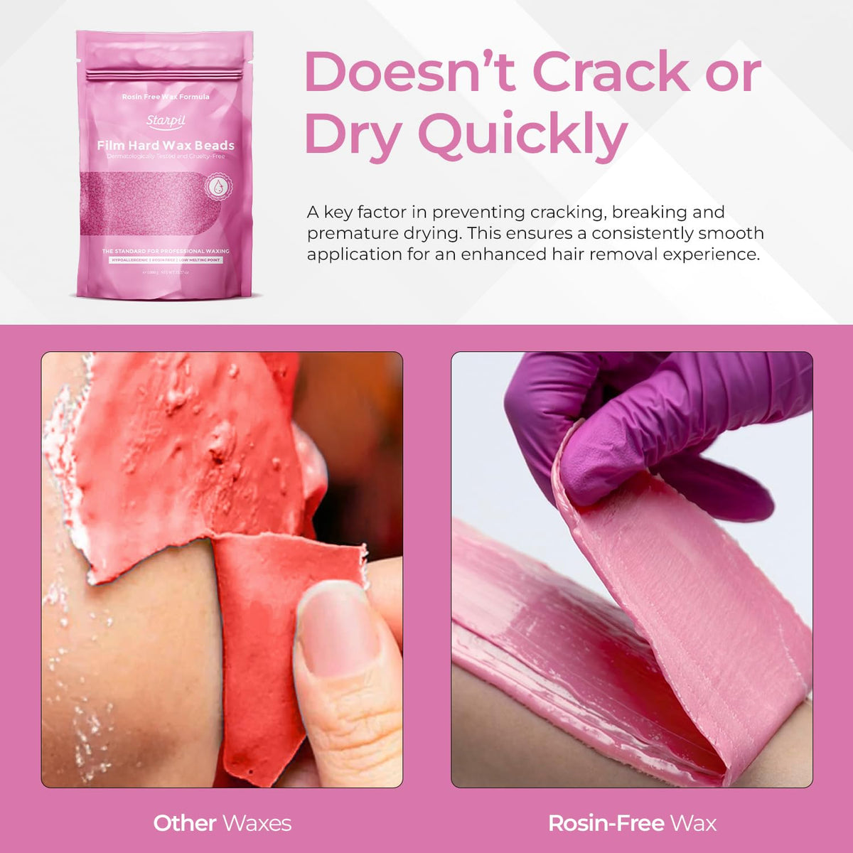 Starpil fragrance-free wax for sensitive skin and gentle hair removal