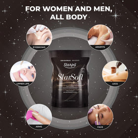 Starpil hypersensitive skin beads close-up for rash-free waxing