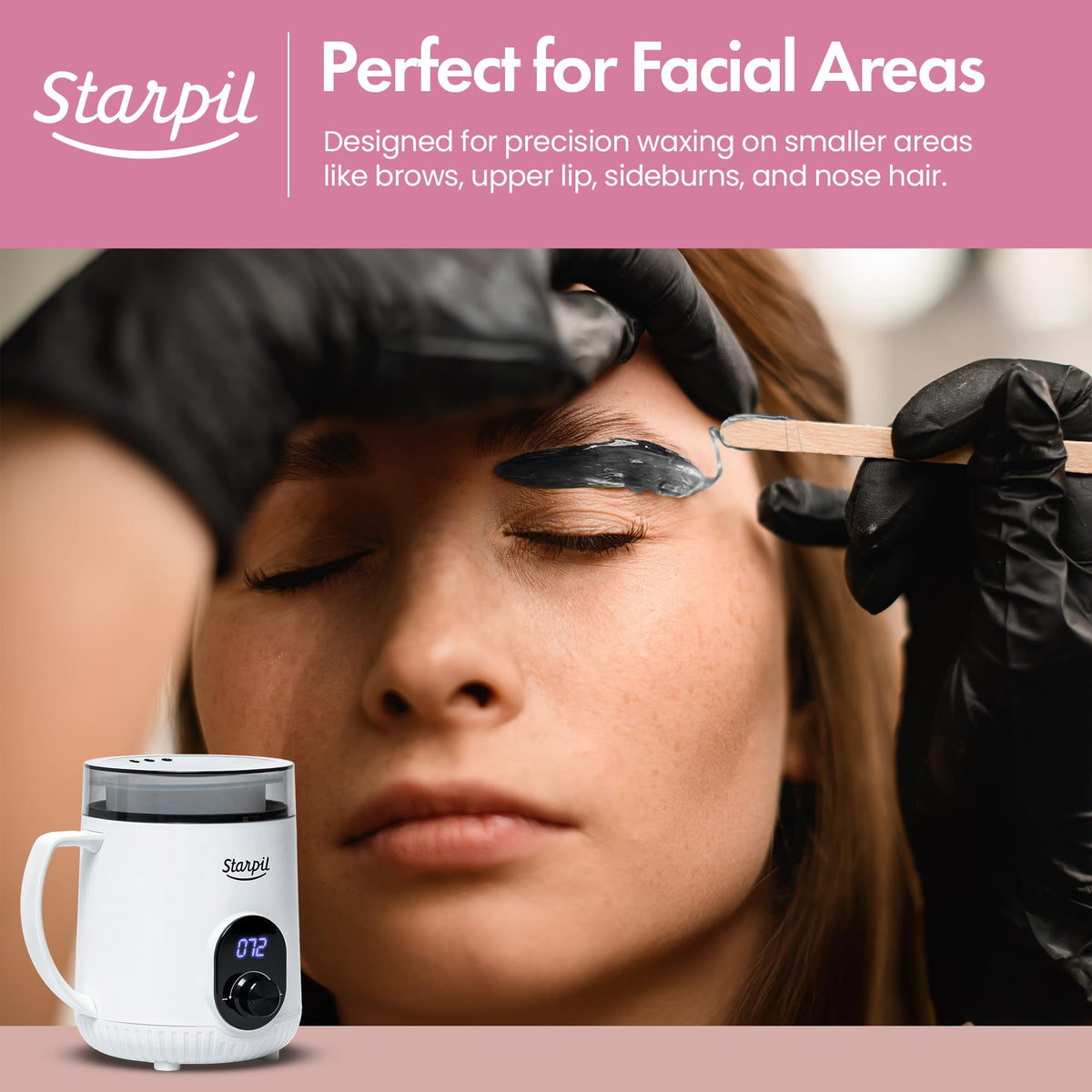 Starpil Wax Warmer heats quickly for efficient waxing sessions at home.