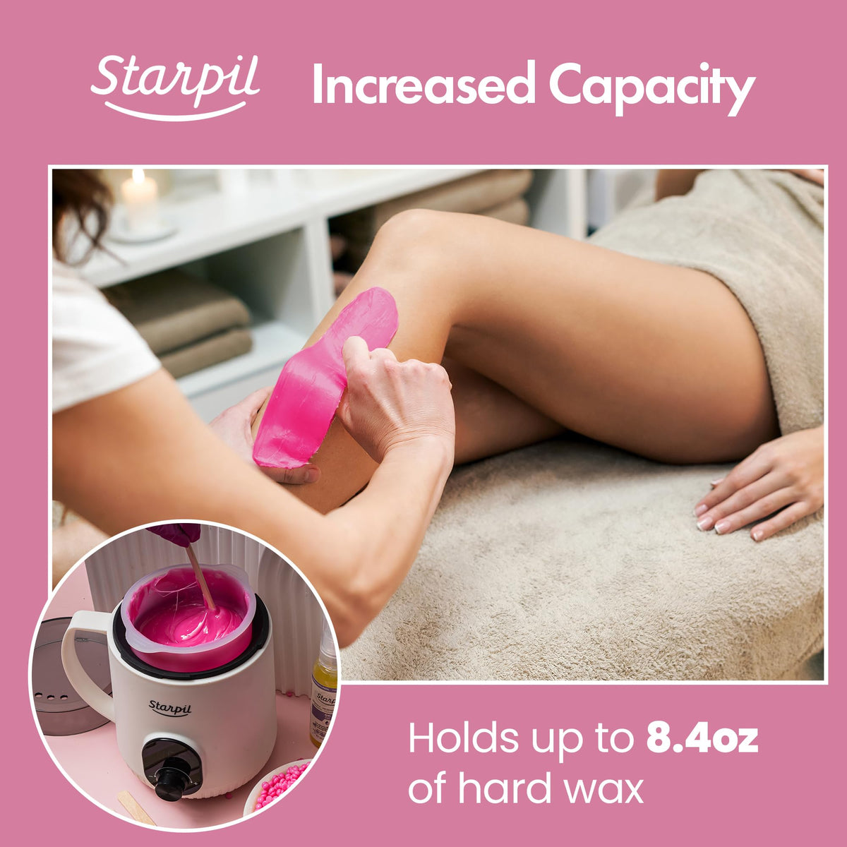 Starpil Wax Warmer silicone insert for easy cleaning after waxing.
