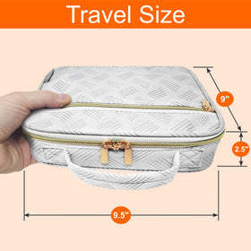 StarPlus2 slim medicine bag in jacquard gray, front view showing compact profile.