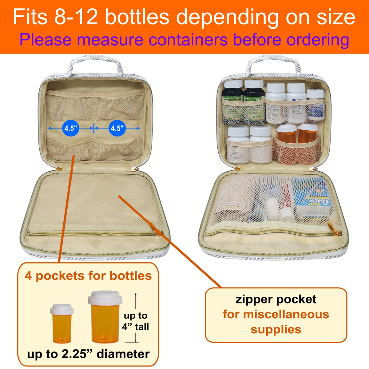 StarPlus2 travel case back view highlighting durable zipper and slim silhouette.
