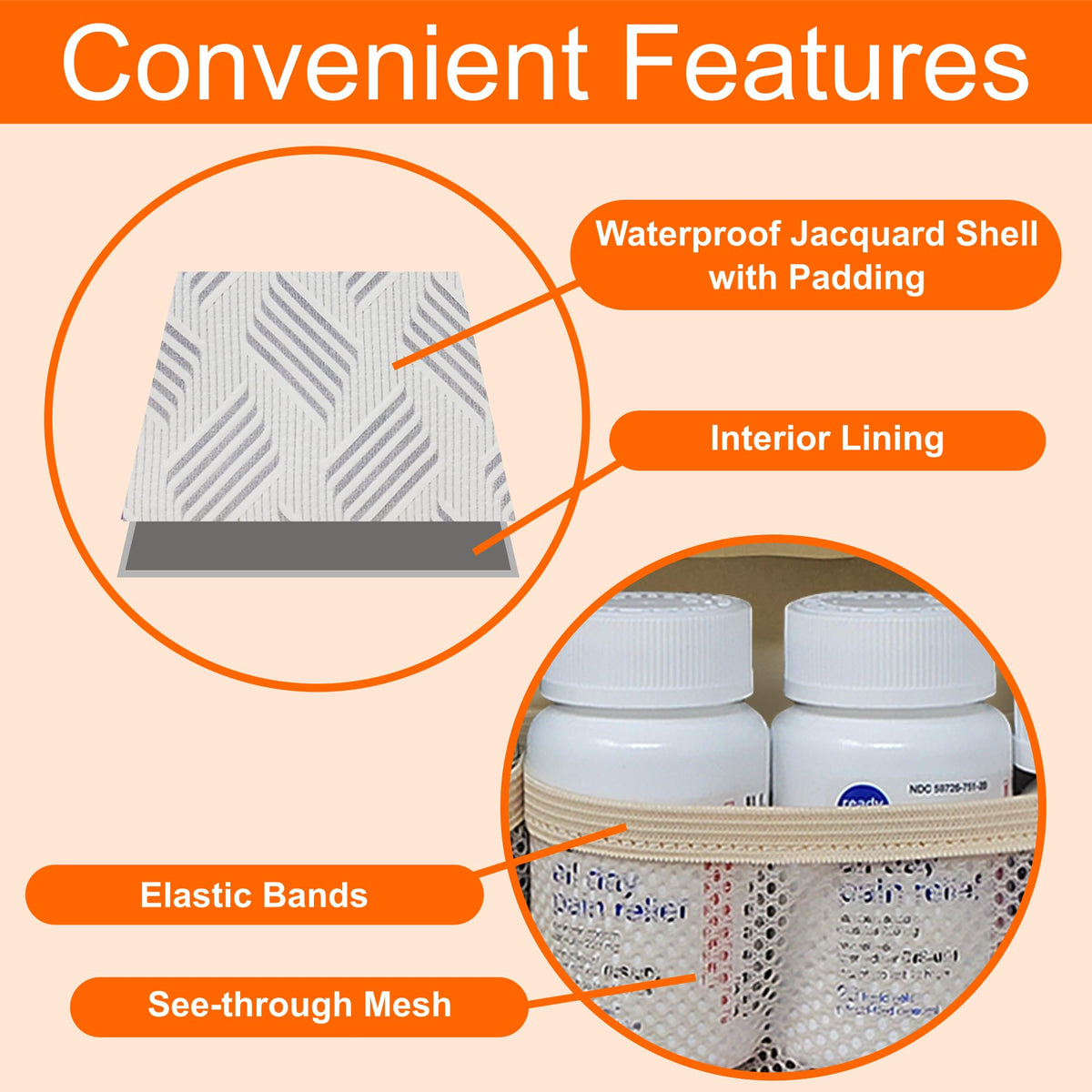 StarPlus2 waterproof jacquard fabric close-up showing material durability.