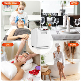 StateRiver towel warmer cabinet with aluminum interior for durability and steady warmth.