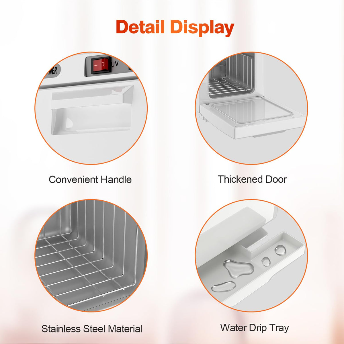 StateRiver towel warmer cabinet with door open ready to load towels.