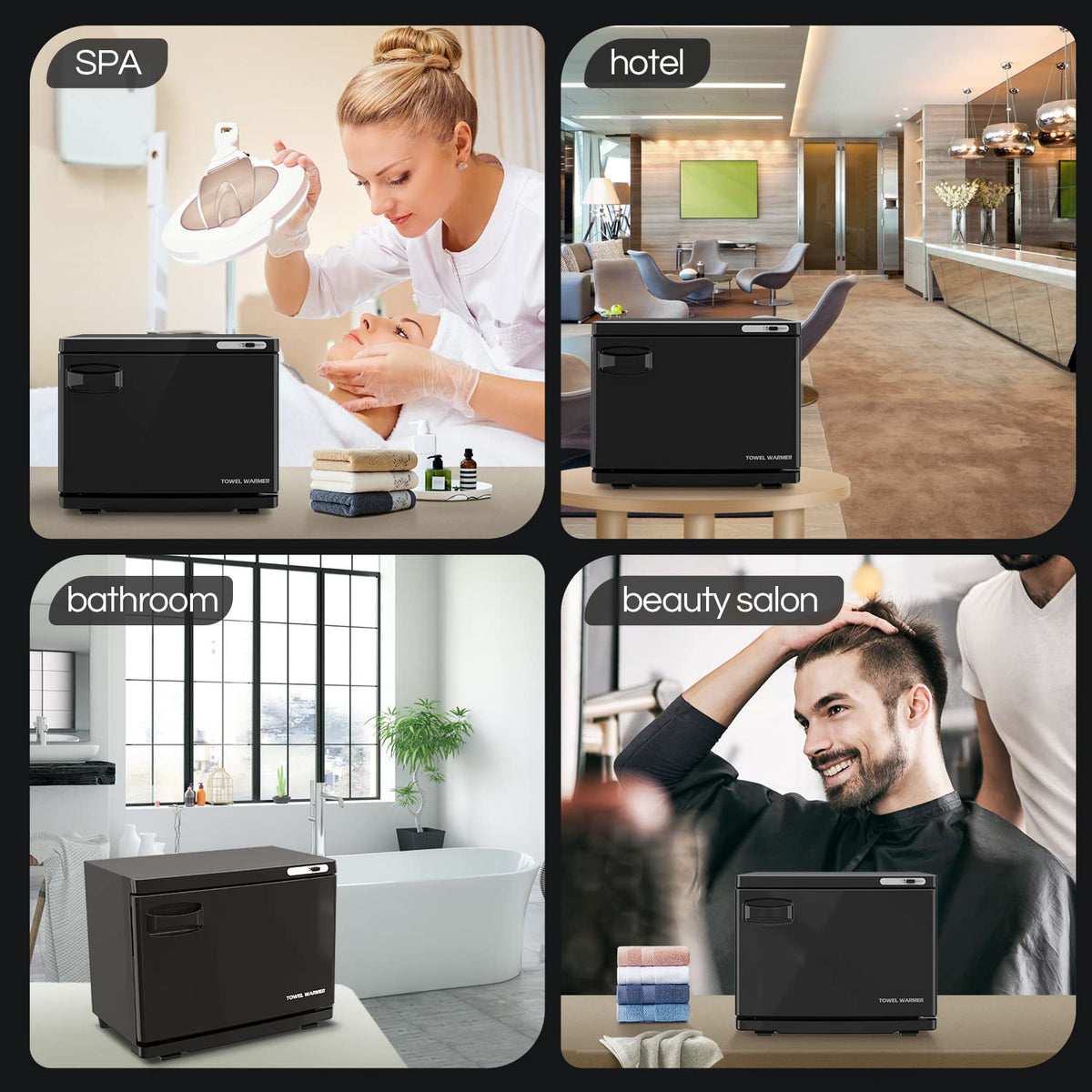 StateRiver towel warmer cabinet is no-assembly and ready to use.