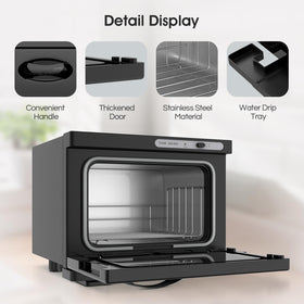 StateRiver towel warmer plug cord reaches outlets without clutter