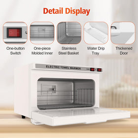 StateRiver 16L towel warmer cabinet in spa or salon environment for professional use